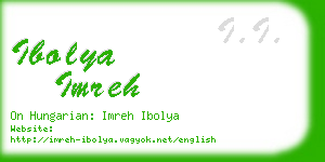 ibolya imreh business card